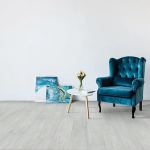 Image 3 of Beaulieu Atomic Xtra Francium 8032 White Laminate Flooring sold at Floors & Baths Pro's