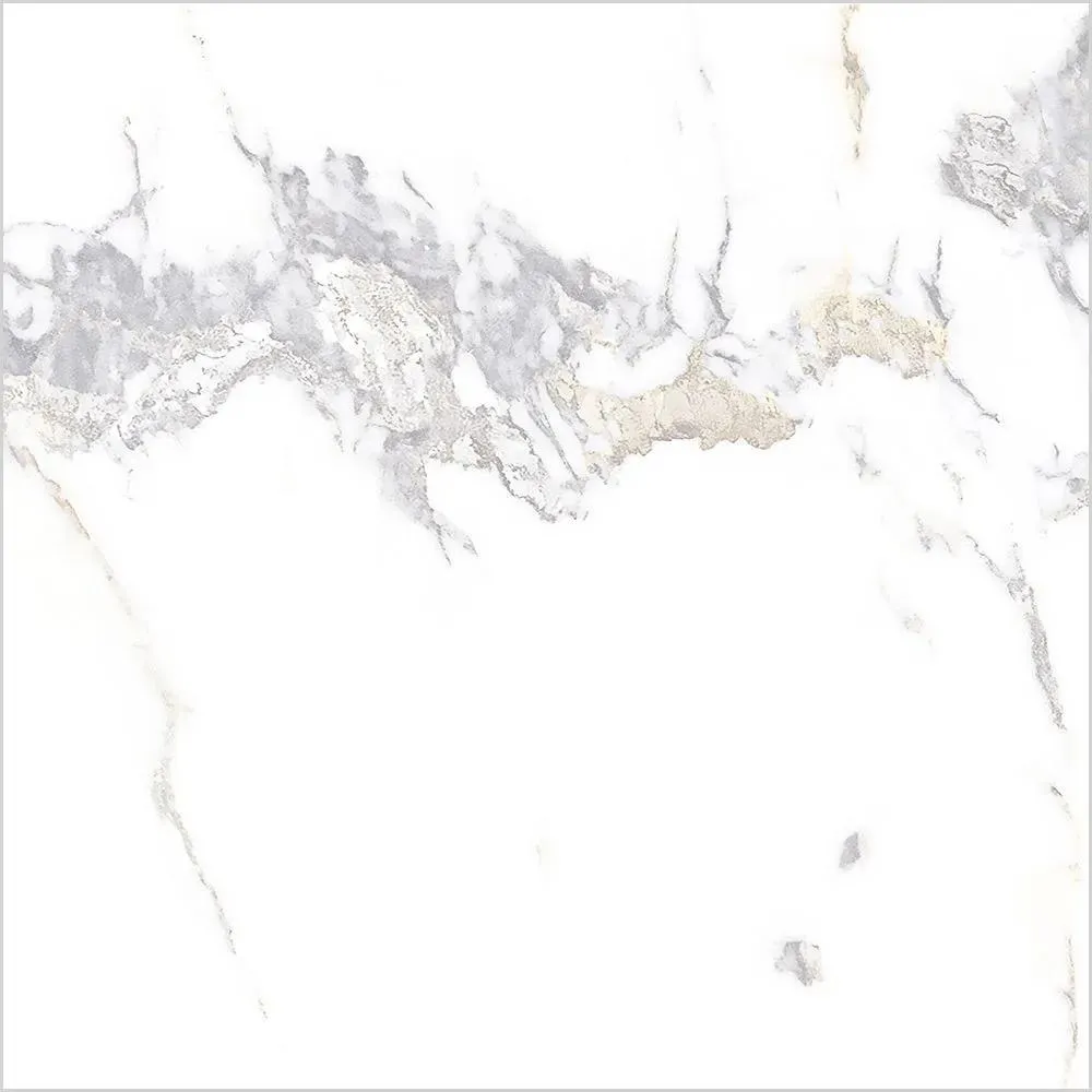 Polaris White Natural 12" x 24" (UPOLARI16BV) Marble Look Floor Tiles