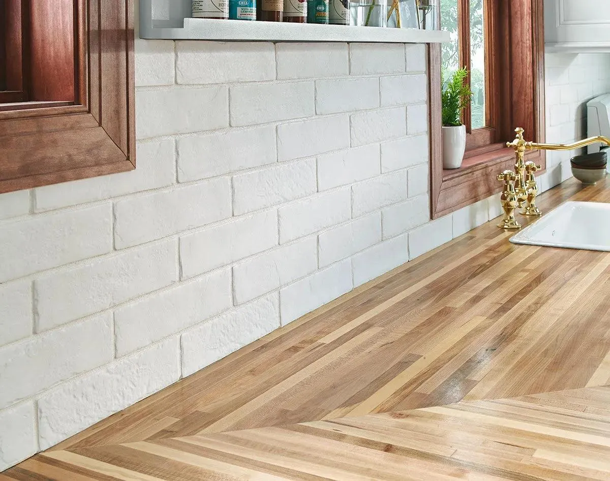 Capella White-Cool Matte 2-1/3" x 10" (NCAPWHIBRI2X10) Stone Look Floor Tiles