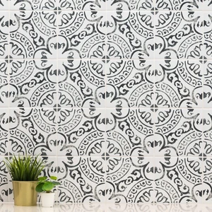 Image 6 of Kenzzi Paloma Gray-Light Matte 8" x 8" (NPAL8X8) Geometric Look Floor Tiles sold at Floors & Baths Pro's