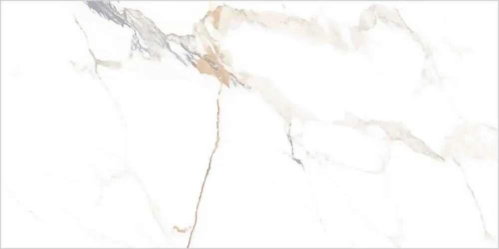 Polaris White Natural 12" x 24" (UPOLARI16BV) Marble Look Floor Tiles