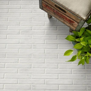 Image 12 of Capella White-Cool Matte 2-1/3" x 10" (NCAPWHIBRI2X10) Stone Look Floor Tiles sold at Floors & Baths Pro's