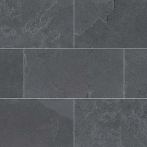 Image 5 of Montauk Black Gauged 12" x 24" (SMONBLK1224G) Slate Look Floor Tiles sold at Floors & Baths Pro's