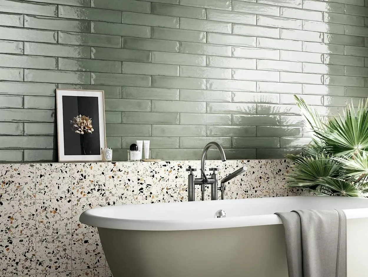 Frammenti Bianco Macro Natural 8" x 8" (FR10MA) Contemporary Look Floor Tiles
