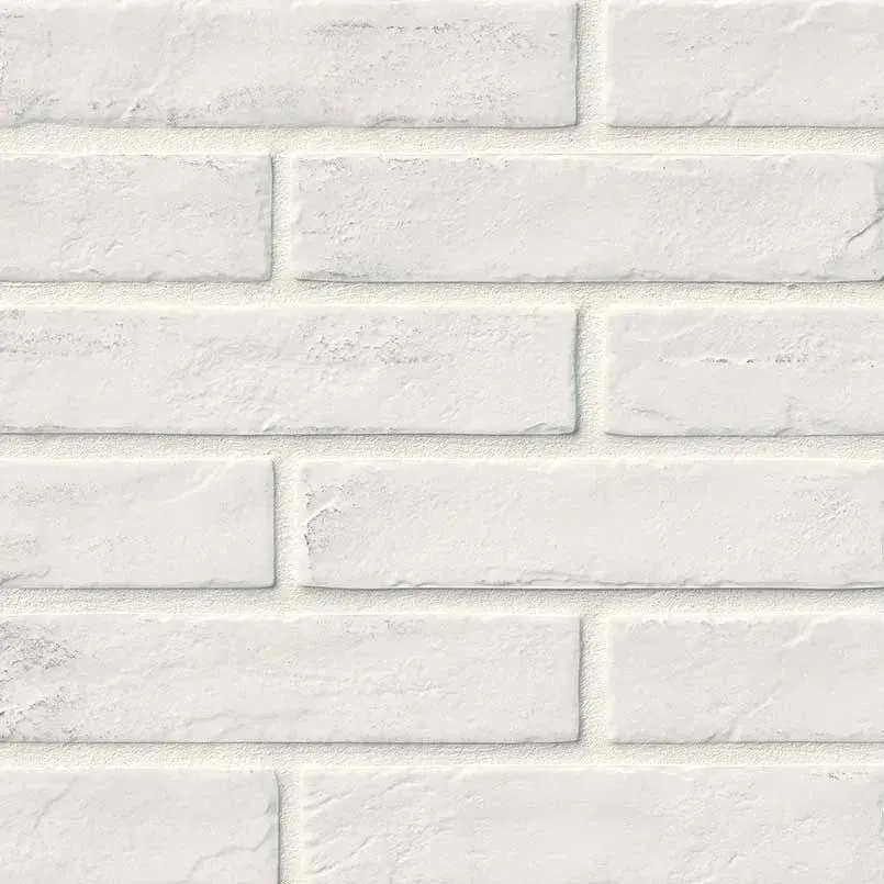 Capella White-Cool Matte 2-1/3" x 10" (NCAPWHIBRI2X10) Stone Look Floor Tiles