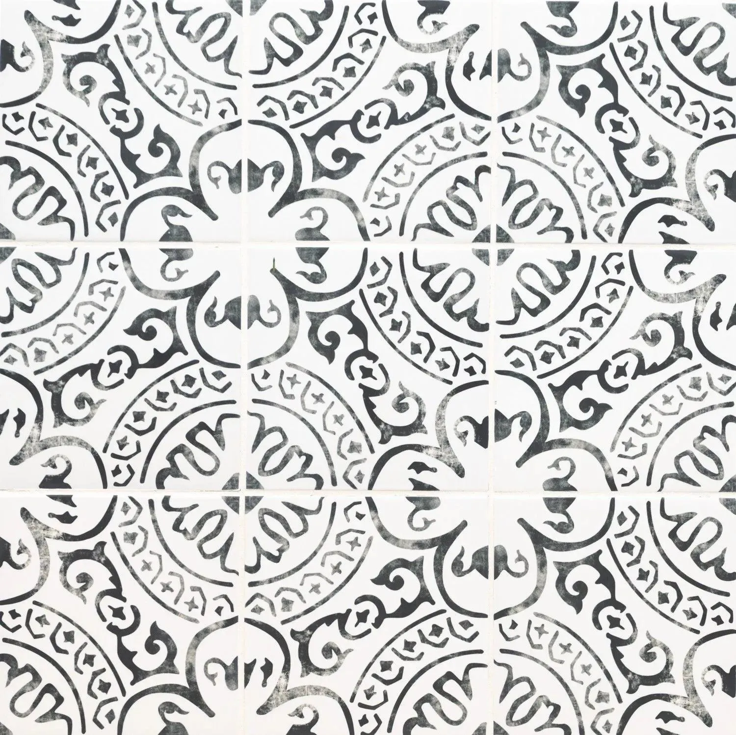 Kenzzi Paloma Gray-Light Matte 8" x 8" (NPAL8X8) Geometric Look Floor Tiles