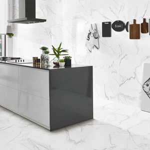 Image 3 of Precious Calacatta Matte 24" x 24" (PRCA24M) Marble Look Floor Tiles sold at Floors & Baths Pro's
