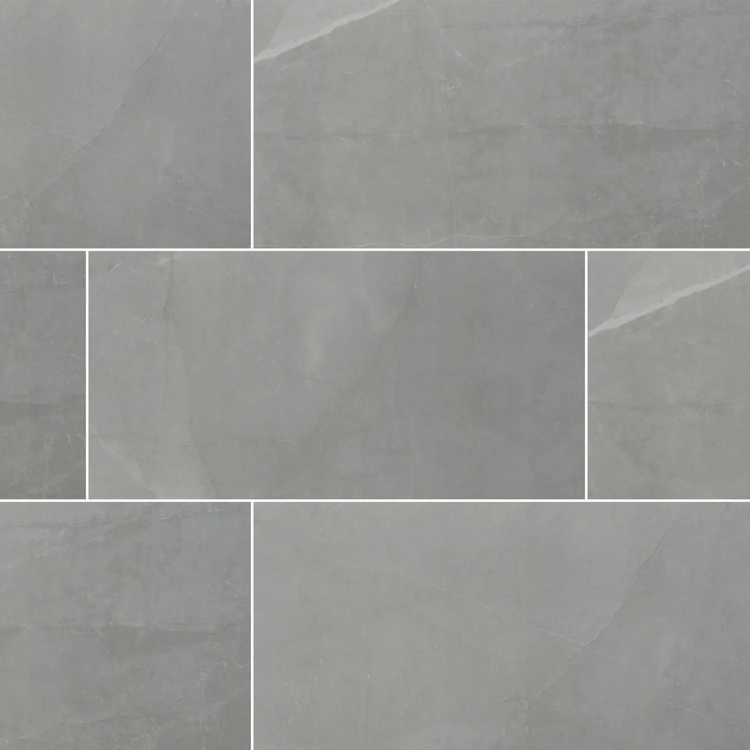 Sande Gray-Dark Matte 24" x 48" (NSANGRE2448) Marble Look Floor Tiles