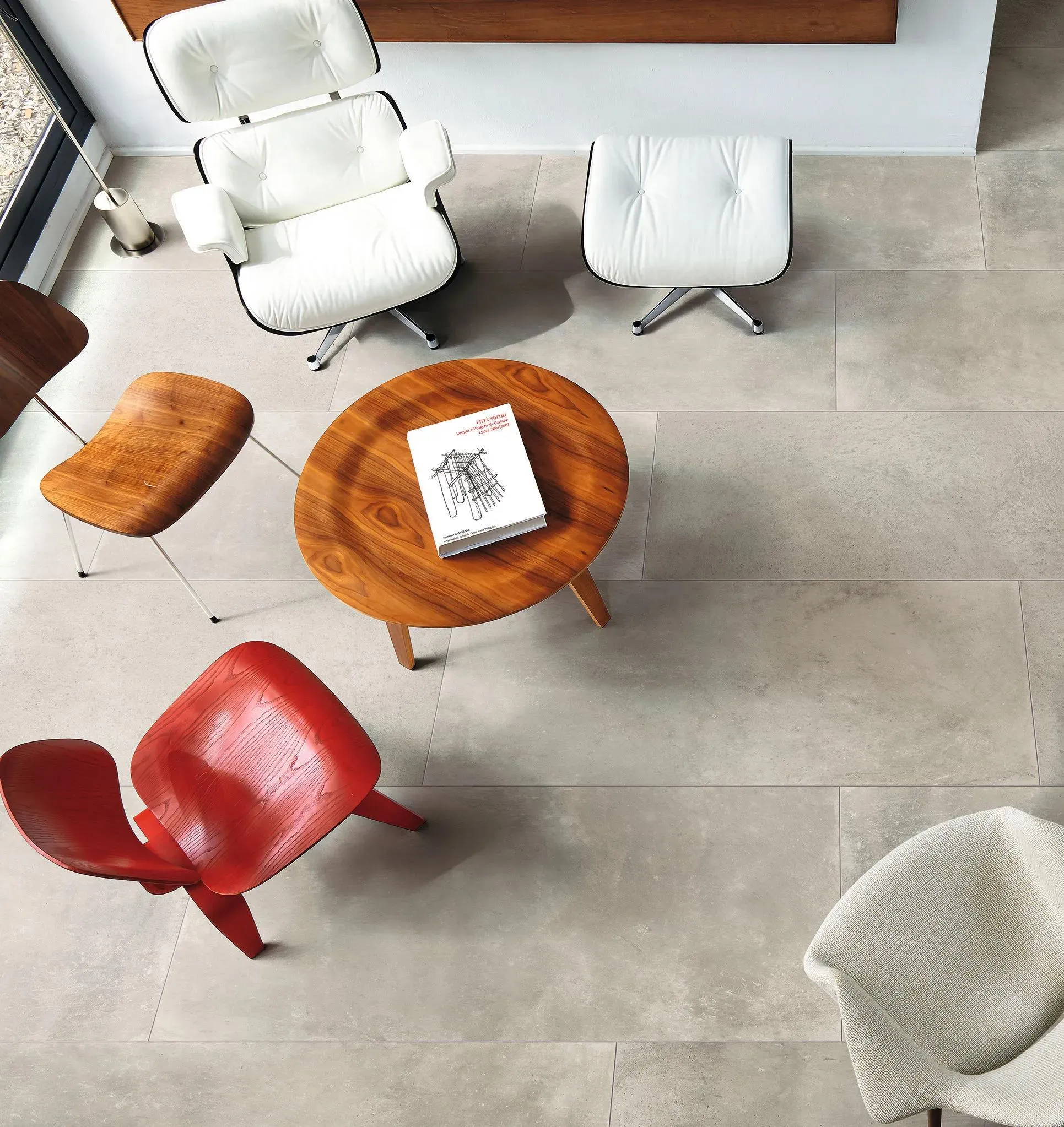 Maps Light Grey Natural 24" x 24" (MPSLGR2424NR) Concrete Look Floor Tiles