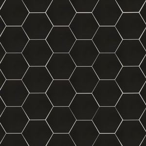Image 2 of Hexley Matte Graphite 9" x 10-1/2" (NHEXGRA9X10.5HEX) Stone Look Floor Tiles sold at Floors & Baths Pro's