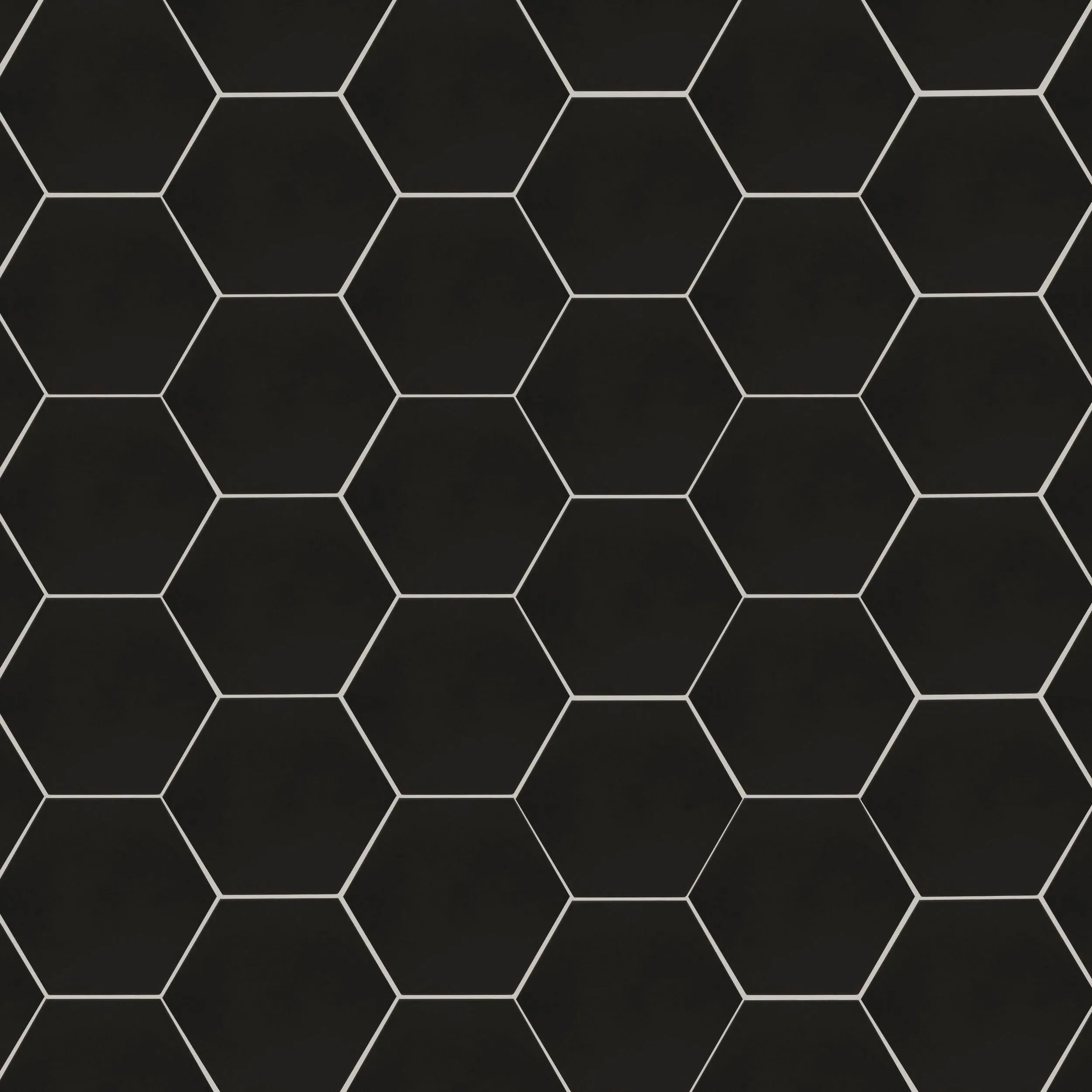 Hexley Matte Graphite 9" x 10-1/2" (NHEXGRA9X10.5HEX) Stone Look Floor Tiles