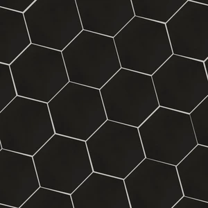 Image 3 of Hexley Matte Graphite 9" x 10-1/2" (NHEXGRA9X10.5HEX) Stone Look Floor Tiles sold at Floors & Baths Pro's