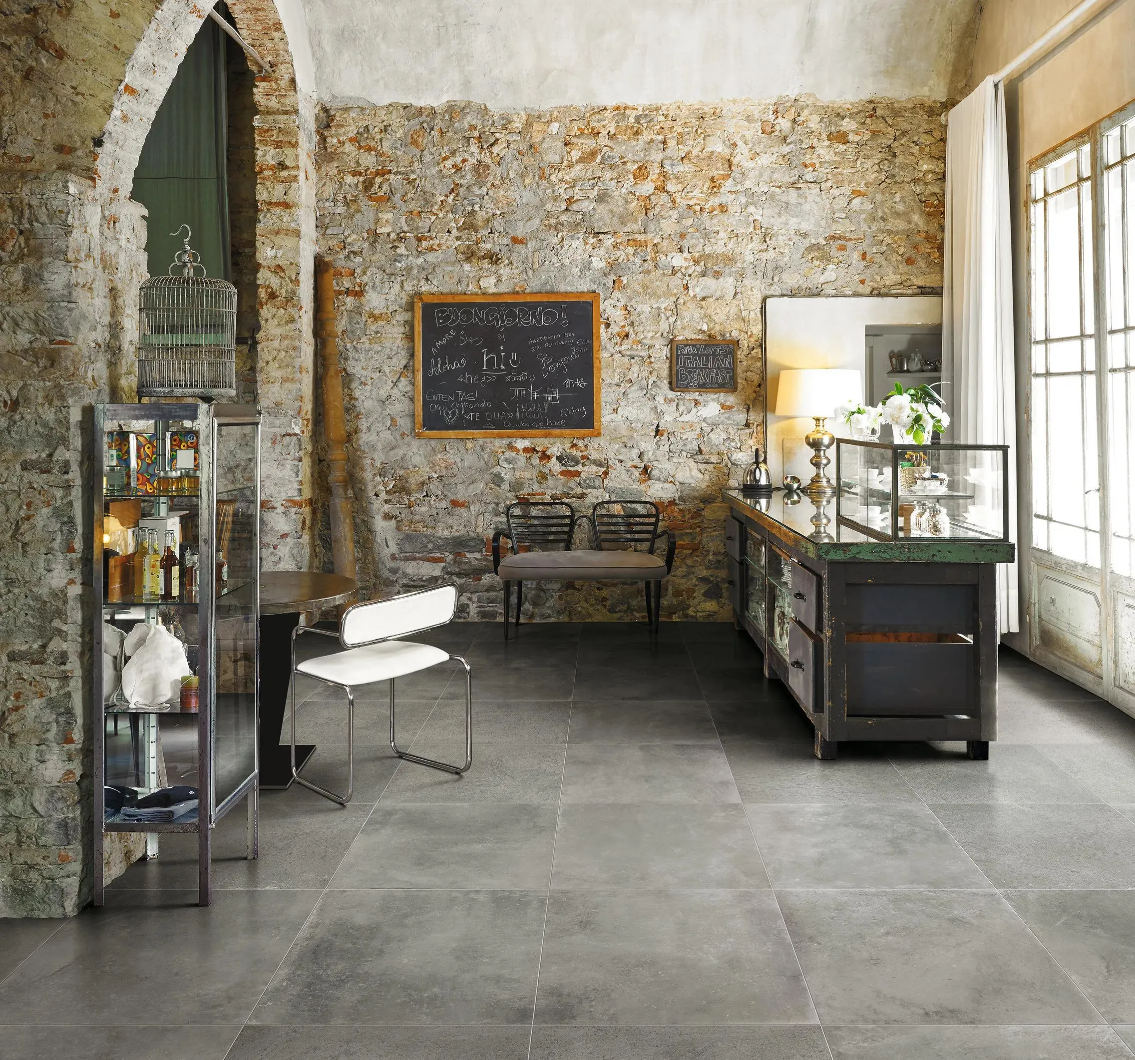 Maps Graphite Natural 24" x 24" (MPSGRA2424NR) Concrete Look Floor Tiles