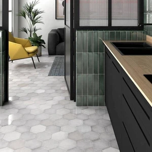 Image 3 of Heritage Snow Mixed 7" x 8" (HER24950) Concrete Look Floor Tiles sold at Floors & Baths Pro's