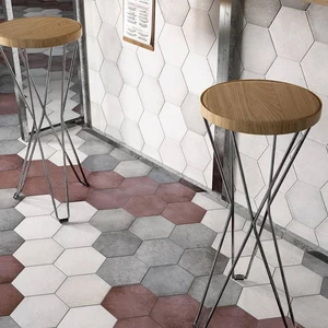 Image 4 of Heritage Snow Mixed 7" x 8" (HER24950) Concrete Look Floor Tiles sold at Floors & Baths Pro's