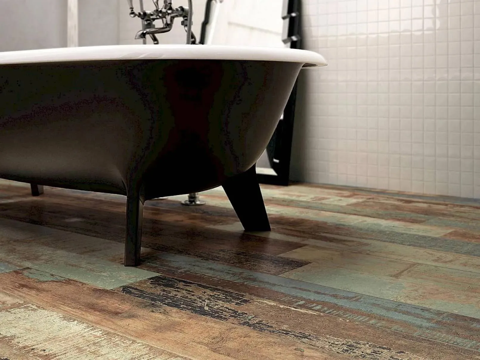 Colorart Navy Matte 6" x 48" (CO7NA) Wood Look Floor Tiles
