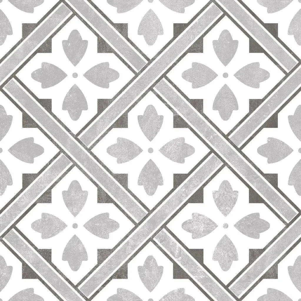 Newcastle Grey Matte 13" x 13" (NEGR13) Traditional Look Floor Tiles