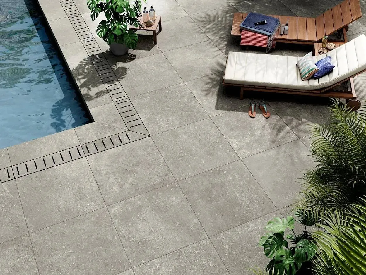 Kingstone 2cm Platinum Natural 32" x 32" (KST17RT) Stone Look Floor Tiles