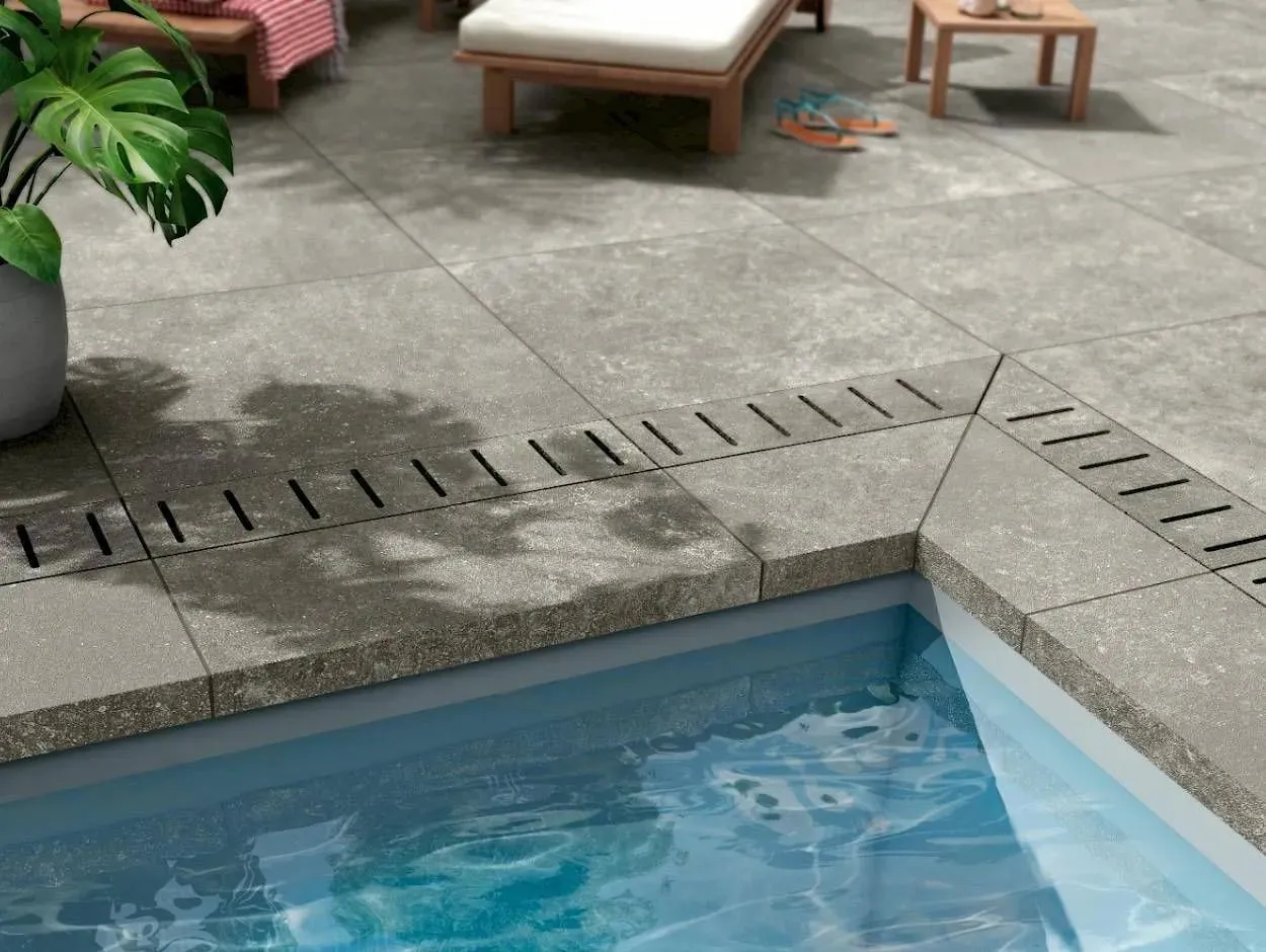 Kingstone 2cm Platinum Natural 32" x 32" (KST17RT) Stone Look Floor Tiles