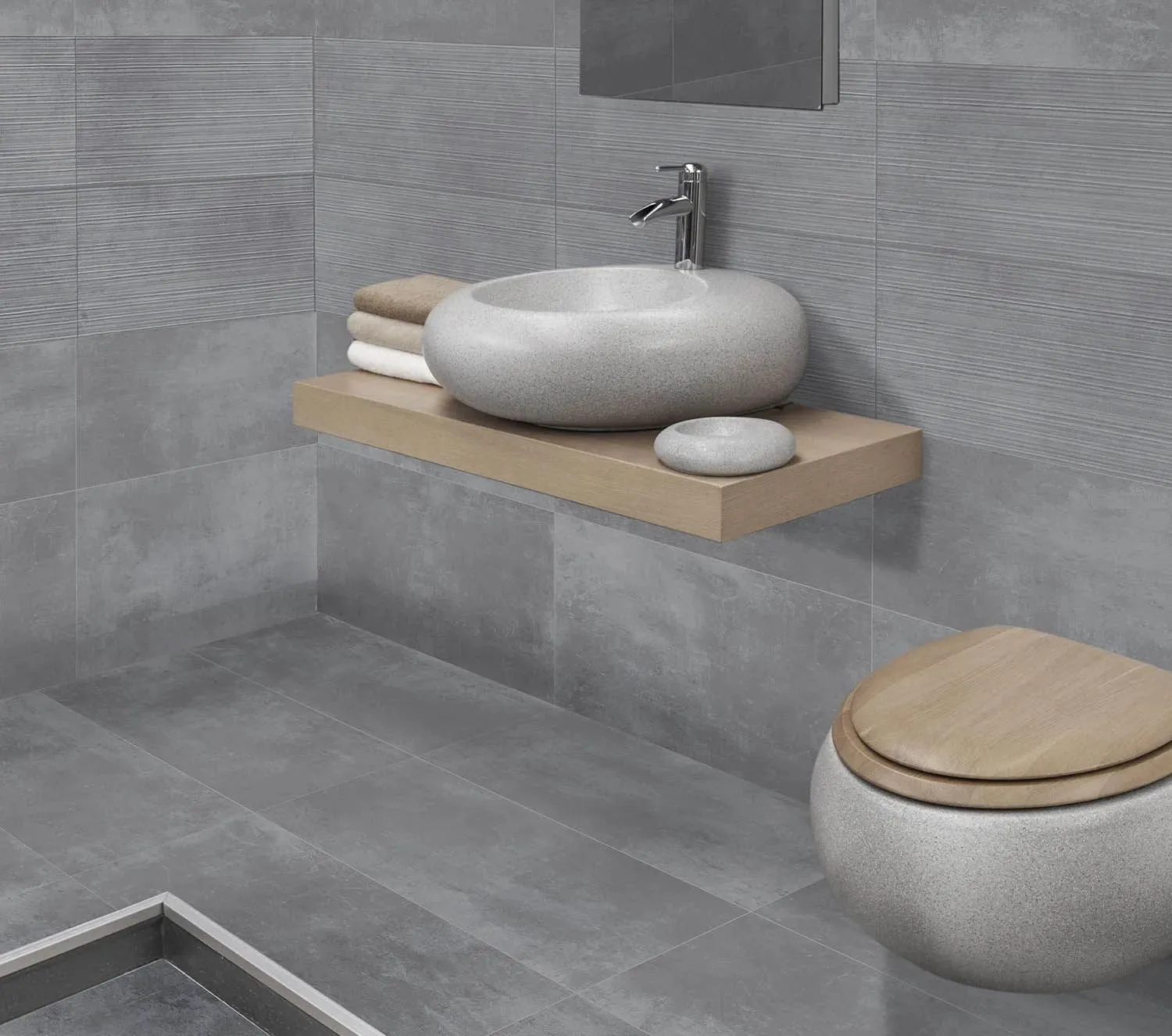Loft Grey 12" x 24" (564256020) Concrete Look Floor Tiles