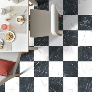 Image 2 of Classic Calacatta 10" x 10" (CLACAL1010N) Marble Look Floor Tiles sold at Floors & Baths Pro's