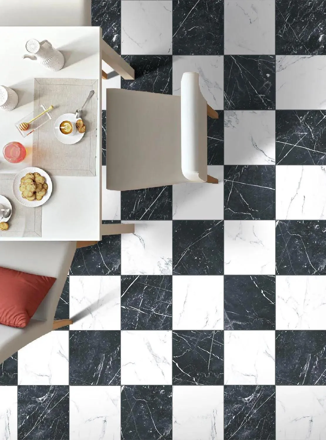 Classic Calacatta 10" x 10" (CLACAL1010N) Marble Look Floor Tiles