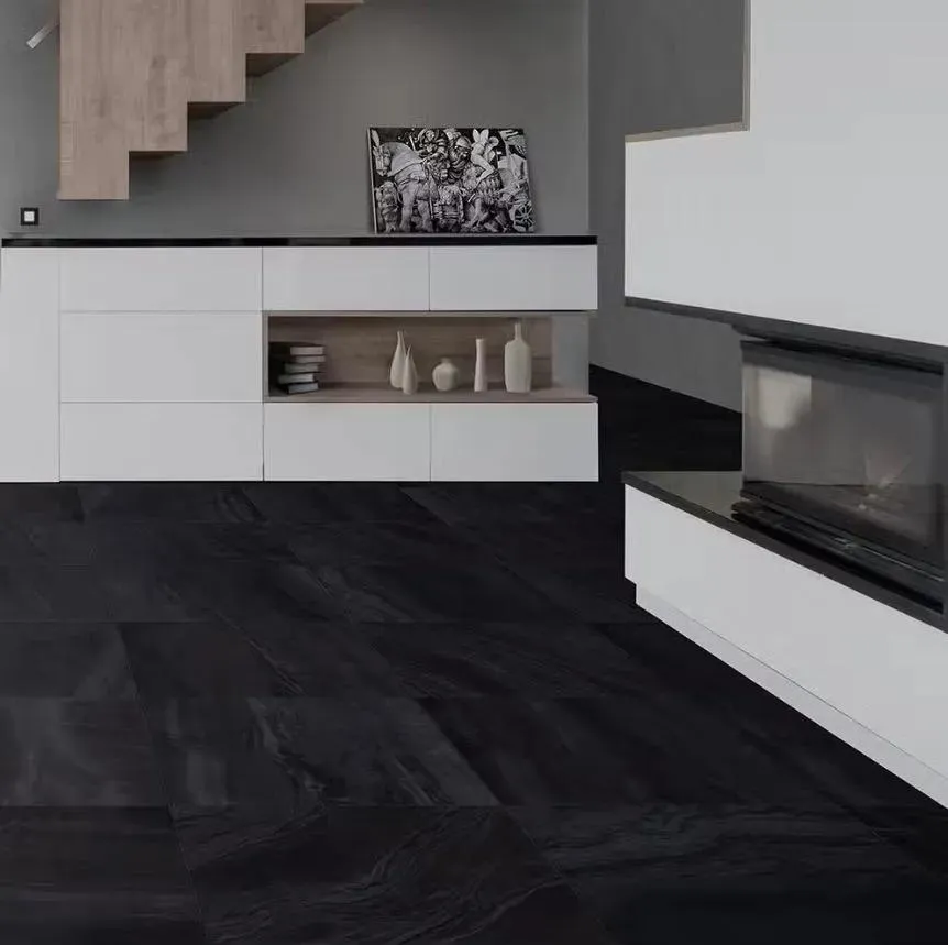 Nohva Black Matte 12" x 24" (564404020R) Stone Look Floor Tiles