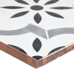 Image 3 of Kenzzi Azila Blue Matte 8" x 8" (NAZIL8X8) Geometric Look Floor Tiles sold at Floors & Baths Pro's