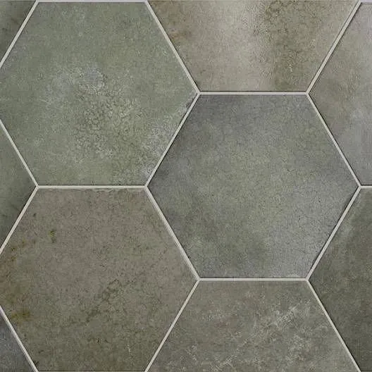 Heritage Jungle Mixed 7" x 8" (HER24953) Concrete Look Floor Tiles