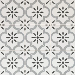 Image 4 of Kenzzi Azila Blue Matte 8" x 8" (NAZIL8X8) Geometric Look Floor Tiles sold at Floors & Baths Pro's