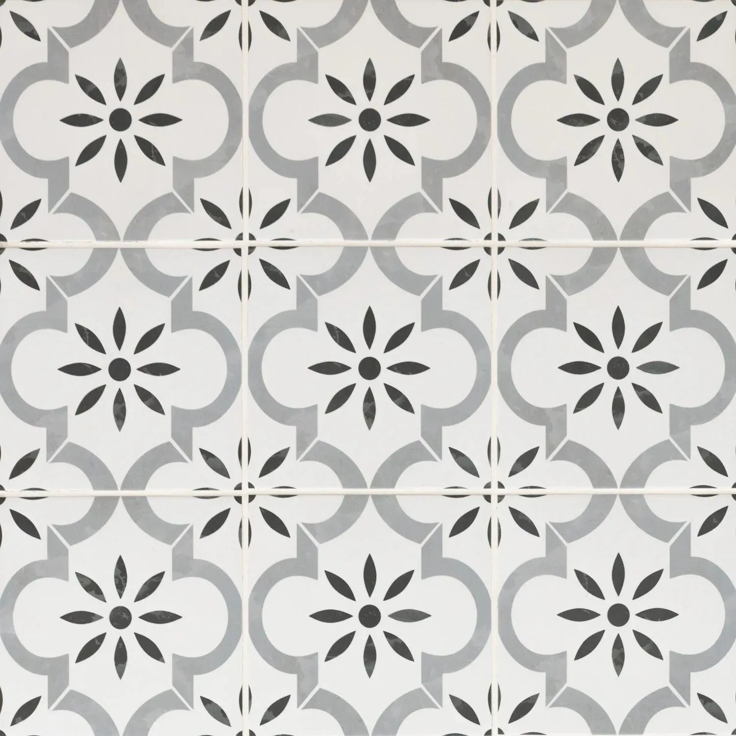 Kenzzi Azila Blue Matte 8" x 8" (NAZIL8X8) Geometric Look Floor Tiles