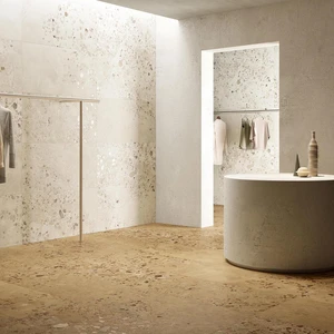 Image 3 of Centura Floor Tile I Cocci Siciliani Bianco Natural 24" x 24" (SC601R) Stone Look Floor Tiles sold at Floors & Baths Pro's