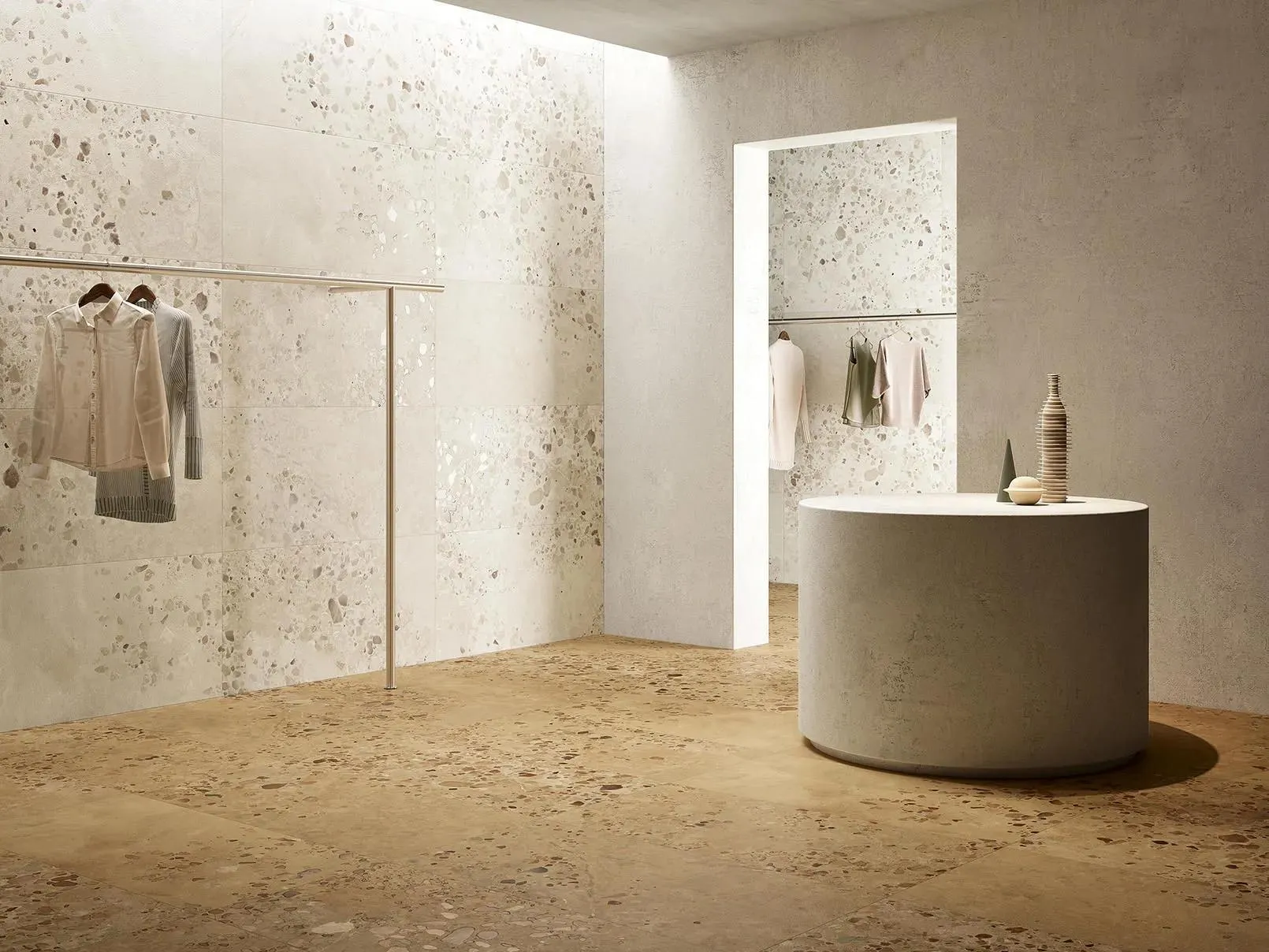 Centura Floor Tile I Cocci Siciliani Bianco Natural 24" x 24" (SC601R) Stone Look Floor Tiles