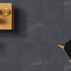 Image 3 of York Anthracite Matte 24" x 24" (YRK30077R) Stone Look Floor Tiles sold at Floors & Baths Pro's