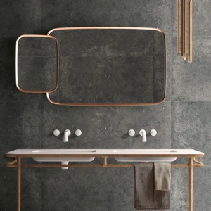 Image 2 of Anima Fumo Natural 24" x 48" (6051) Concrete Look Floor Tiles sold at Floors & Baths Pro's