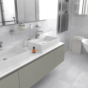 Image 2 of Loft White 12" x 24" (564251020) Concrete Look Floor Tiles sold at Floors & Baths Pro's