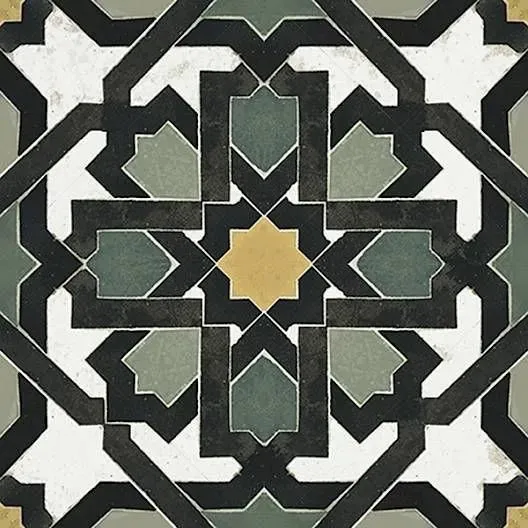 New Vintage Decoro 15 Natural 8" x 8" (VINDEC15) Traditional Look Floor Tiles