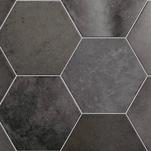 Image 2 of Heritage Carbon Mixed 7" x 8" (HER24954) Concrete Look Floor Tiles sold at Floors & Baths Pro's