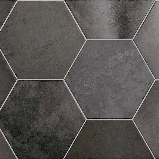 Heritage Carbon Mixed 7" x 8" (HER24954) Concrete Look Floor Tiles