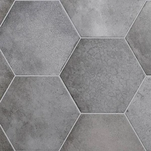 Image 2 of Heritage Shadow Mixed 7" x 8" (HER24952) Concrete Look Floor Tiles sold at Floors & Baths Pro's