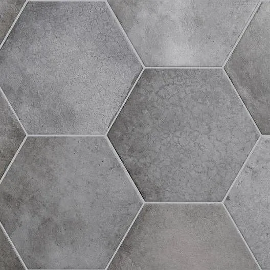 Heritage Shadow Mixed 7" x 8" (HER24952) Concrete Look Floor Tiles