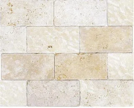 Ivory Travertine Tumbled 3" x 6" (5000-0083-0) Concrete Look Floor Tiles
