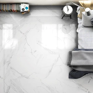 Image 3 of Naos Blanco Matte 24" x 24" (NAOSM) Marble Look Floor Tiles sold at Floors & Baths Pro's
