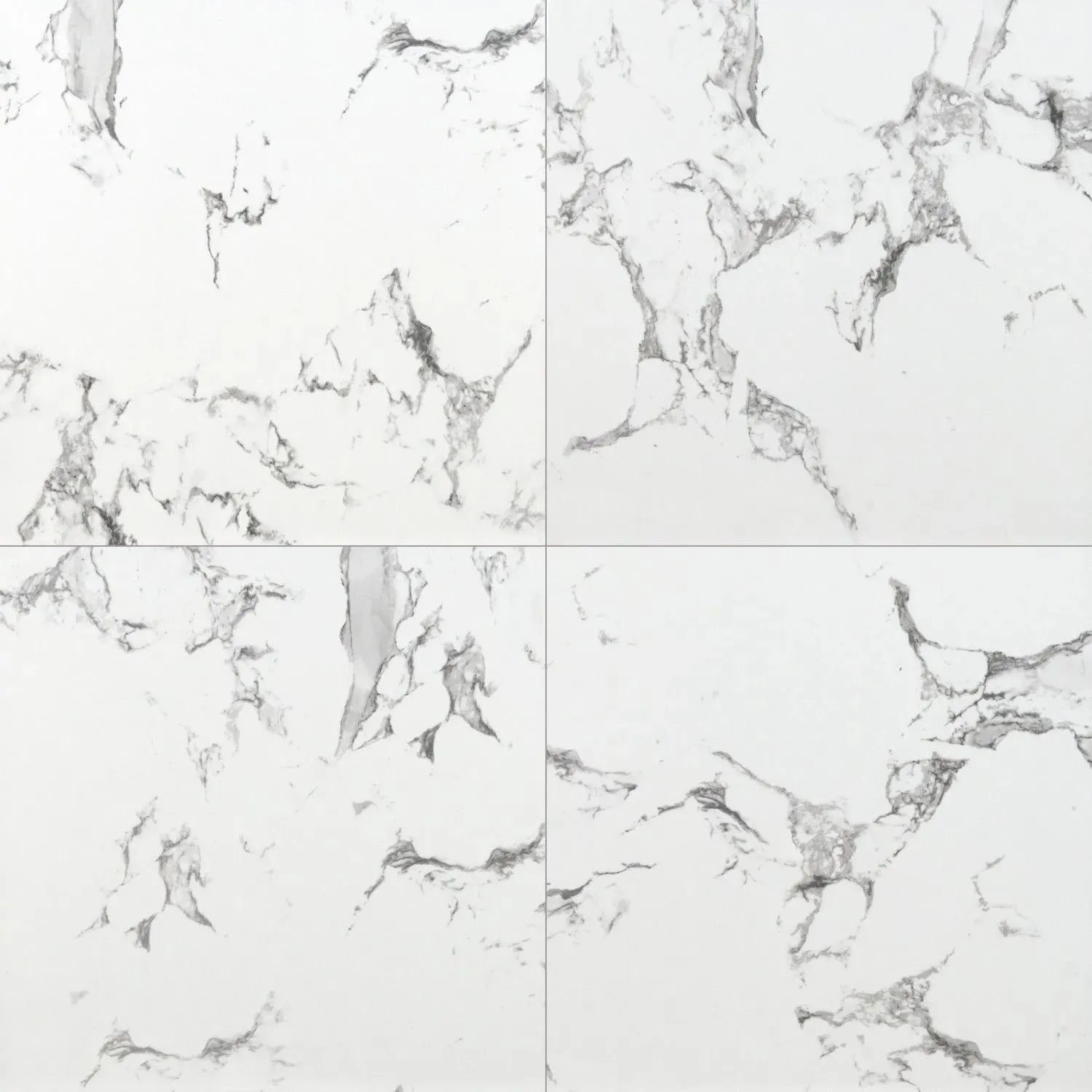 Pietra Statuario White-Cool Polished 24" x 24" (NPIESTA2424P-N) Marble Look Floor Tiles