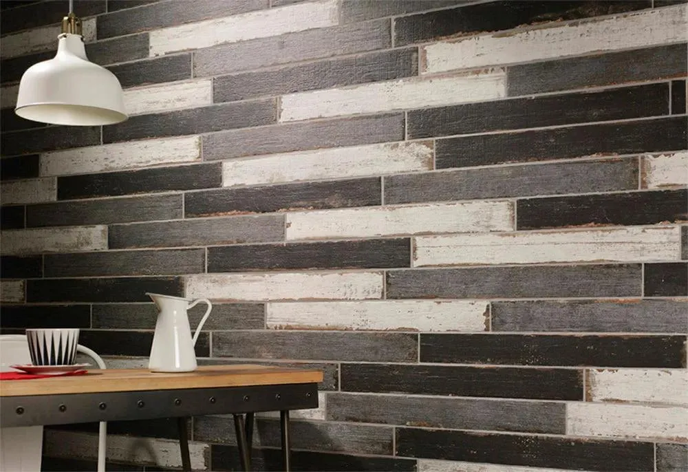 Retro Negre Natural 8" x 24" (RETNEG0824N) Wood Look Floor Tiles