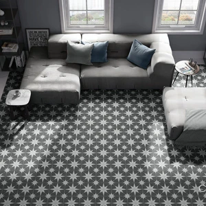 Image 2 of Stella Night Natural 10" x 10" (STENIG1010N) Traditional Look Floor Tiles sold at Floors & Baths Pro's