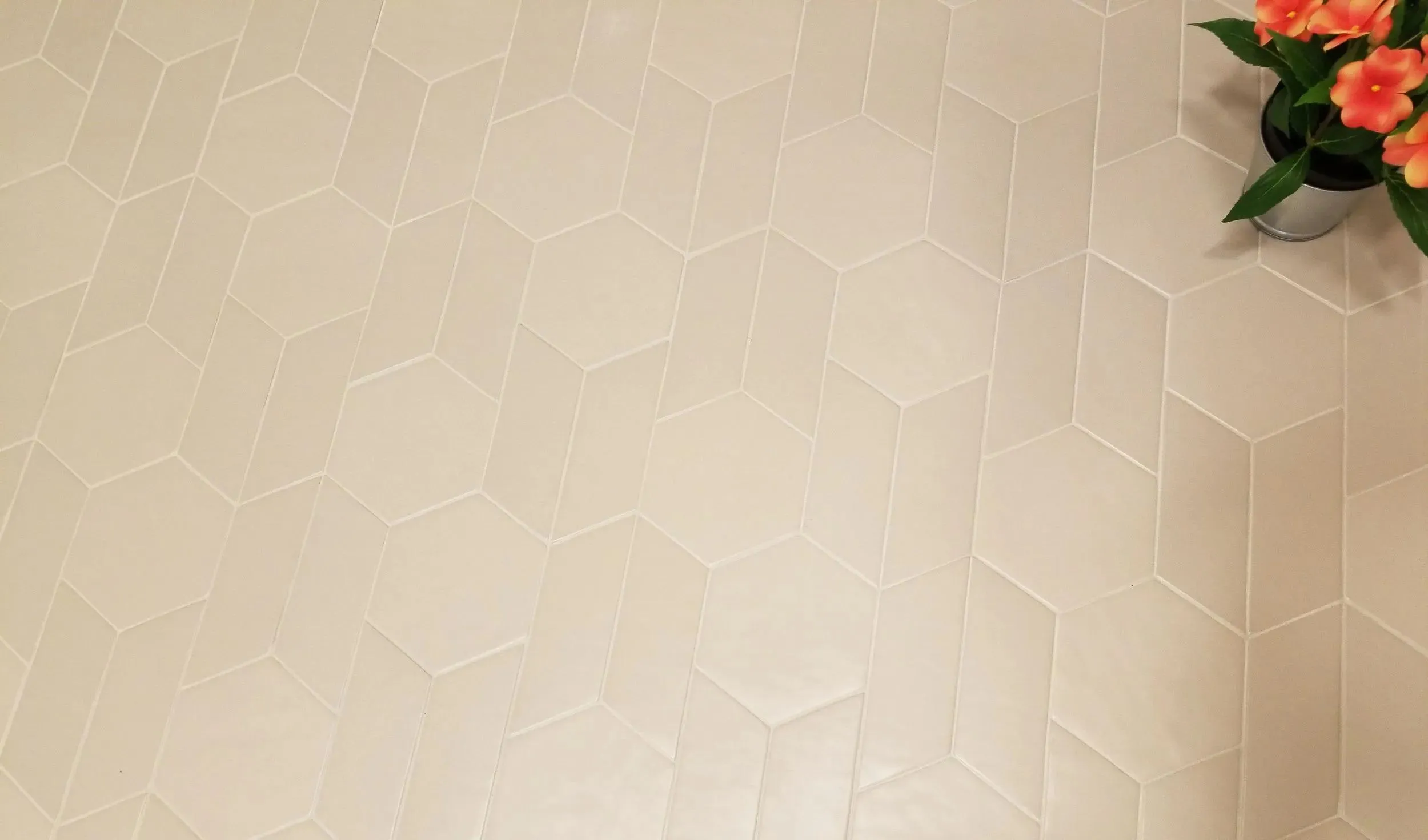 New Panal Hexagone Farina Matte 6" x 7" (NPAFARHEX0607N) Concrete Look Floor Tiles