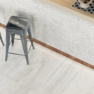 Image 4 of Reverso White Natural 12" x 24" (RV360R) Marble Look Floor Tiles sold at Floors & Baths Pro's