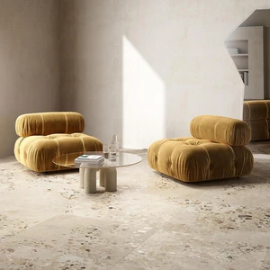 Image 3 of Centura Floor Tile I Cocci Siciliani Sabbia Natural 24" x 24" (SC602R) Stone Look Floor Tiles sold at Floors & Baths Pro's
