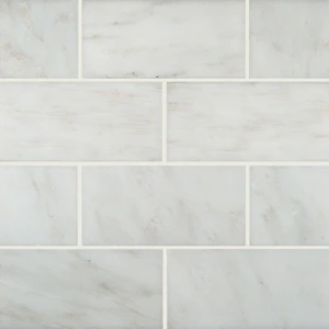 Image 4 of Arabescato Carrara White-Cool Honed 3" x 6" (TARACAR36H) Marble Look Floor Tiles sold at Floors & Baths Pro's